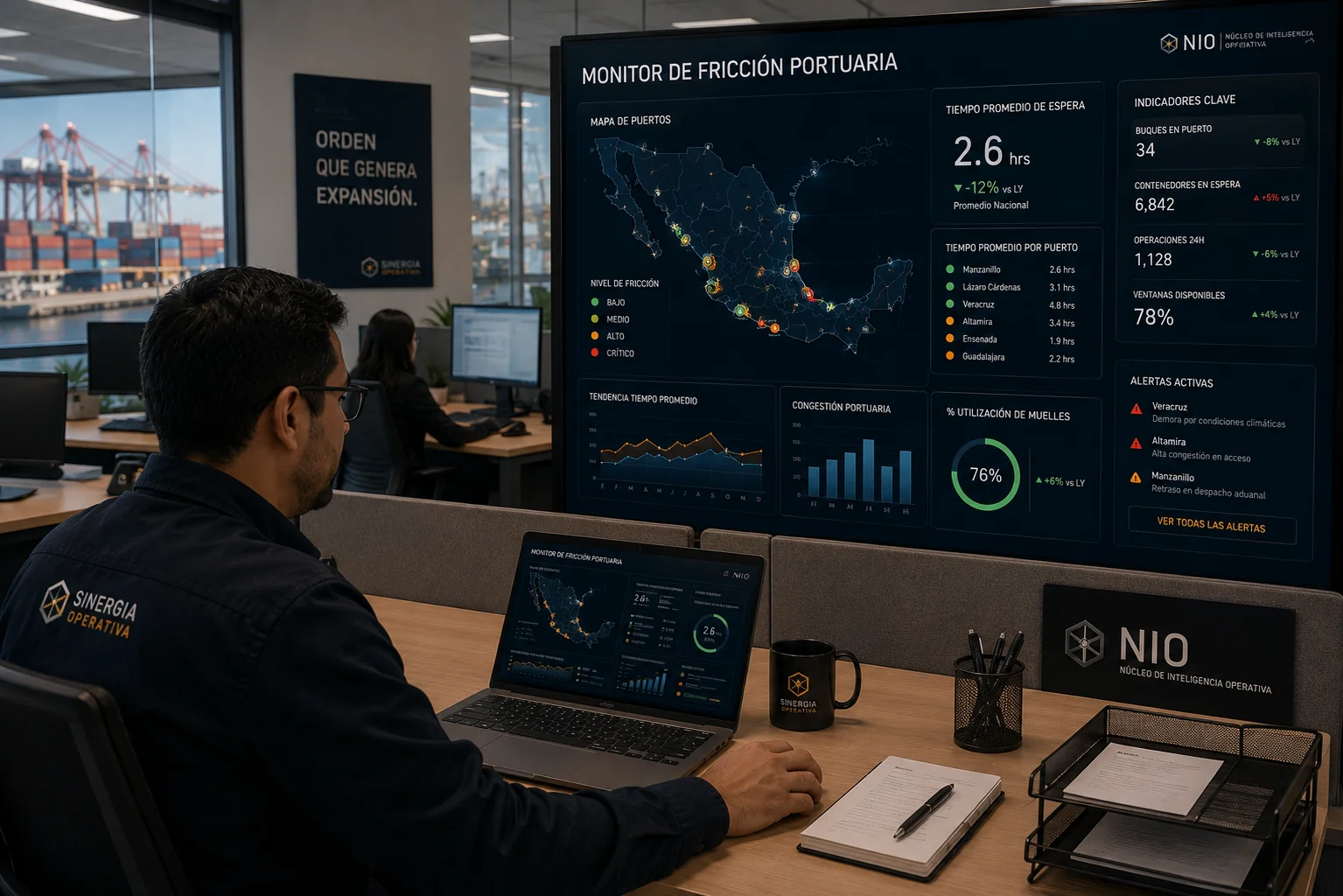 Monitor de Fricción Portuaria